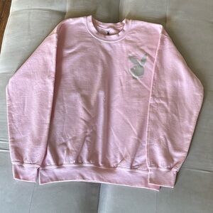 Playboy Pink Crewneck Sweatshirt Size M